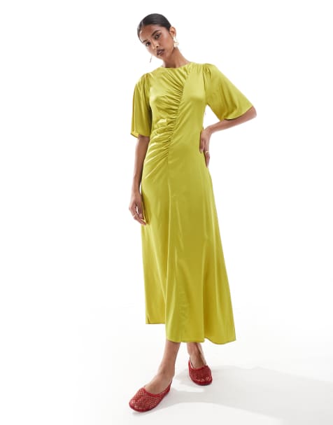 Scalpers Nanda Dress In Lime  