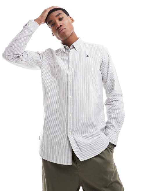 Camisa Oxford Camisa Rayas Scalpers Camisa Rayas Scalpers Hombre