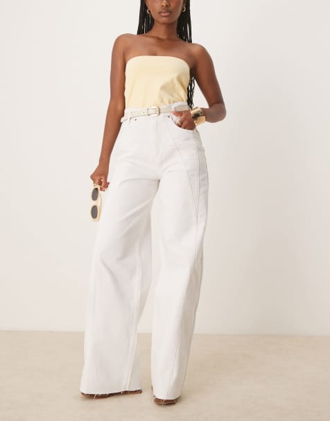 Scalpers New curvy - Denim broek in wit - view 1
