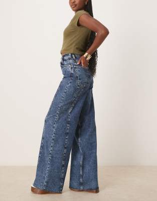 Scalpers New Curvy Denim Pants In Blue