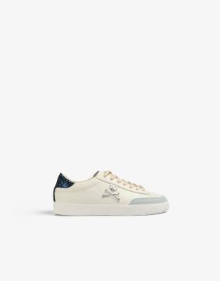 New gala sneakers in off white/blue-Multi