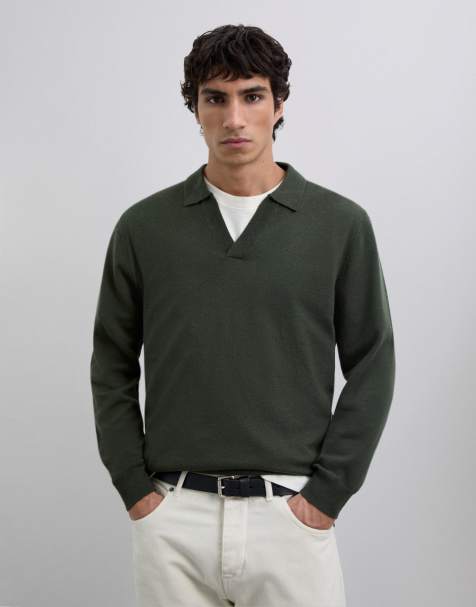 Scalpers - New Moller - Polo en tricot - Kaki - view 1