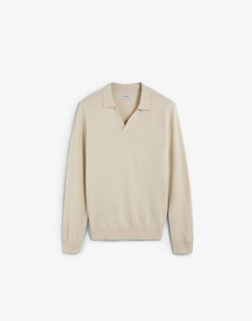 Scalpers - New Moller - Polo van tricot in crème