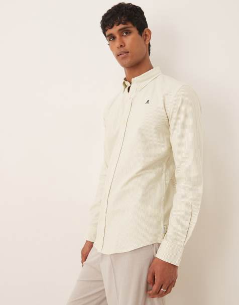 Scalpers New Oxford button-down shirt in lime - view 1