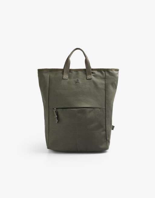 Scalpers new retro backpack in khaki green