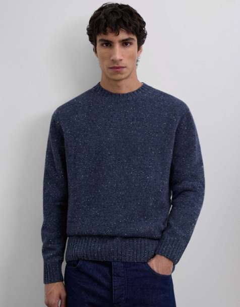 Scalpers - Noah - Pull en maille - Bleu-gris - view 1