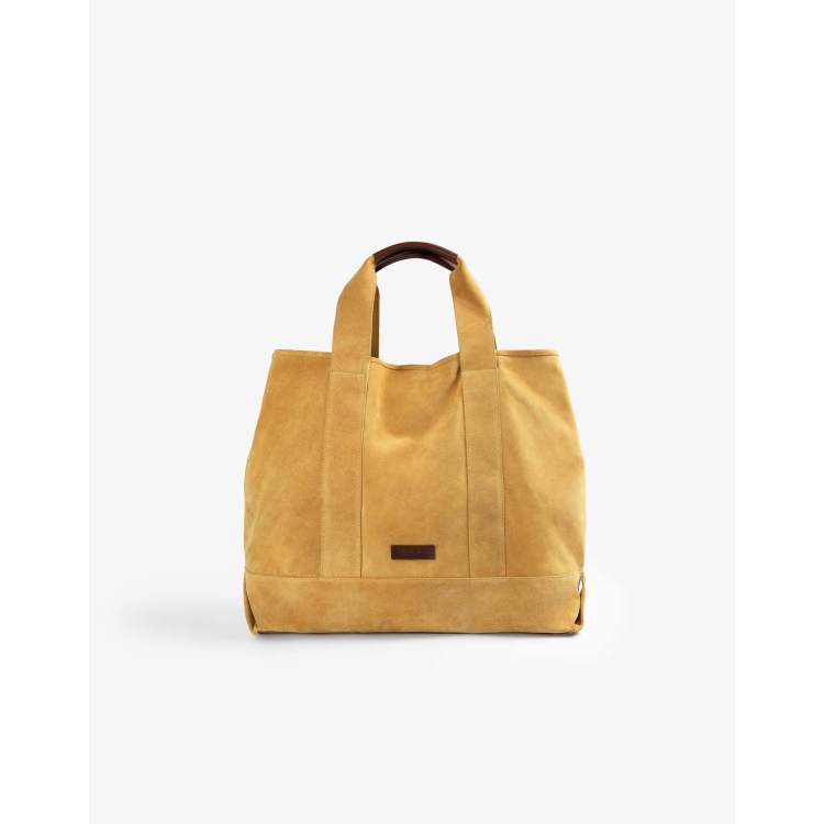 Mustard suede bag hotsell