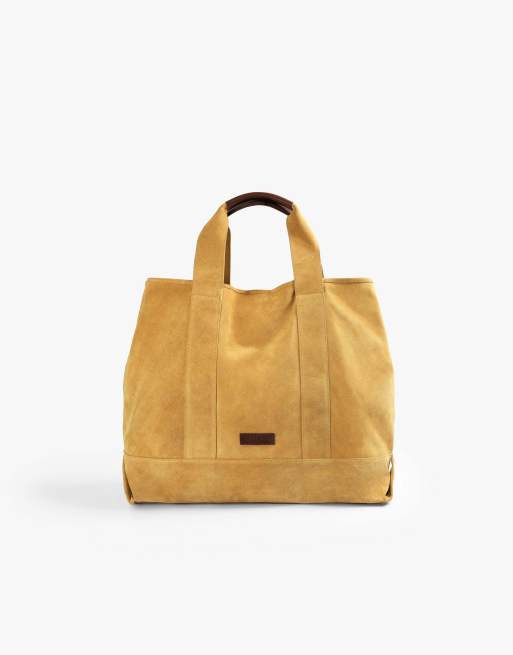 Scalpers – Norman – Tasche aus Wildleder in Senfgelb