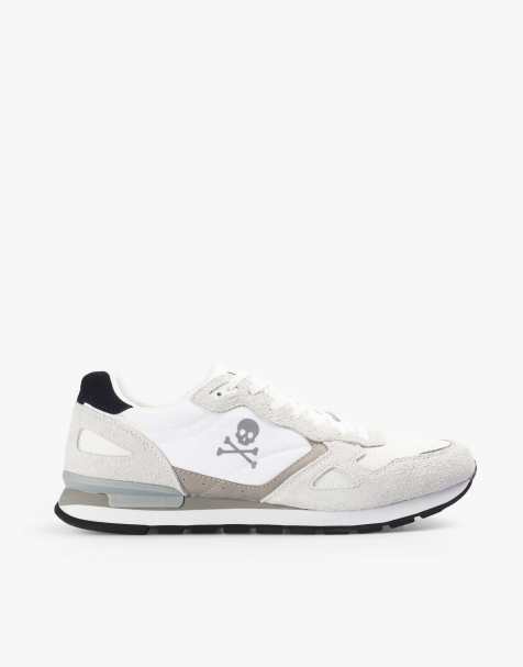 Scalpers – Nubryan – Sneaker in Weiß/Indigoblau - view 1