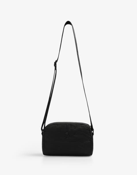 Scalpers Ny emb fabric bag in black - view 1