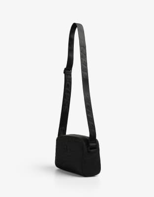 Scalpers Ny Emb Fabric Bag In Black