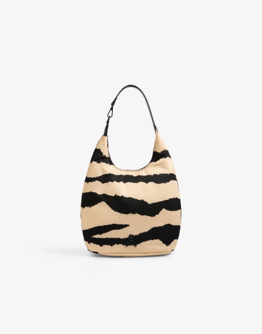Scalpers - Ny - Grand sac à main avec détail mousqueton - Imprimé animal