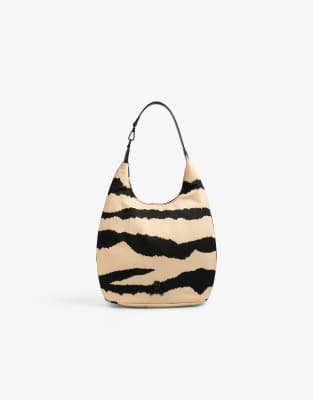 NY hook big bag in animal print-Multi