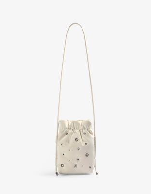 Scalpers NY Mini Sac Eylet Bag In Ecru-White