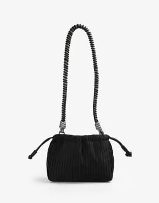 Scalpers Ny Pleated Bag In Black
