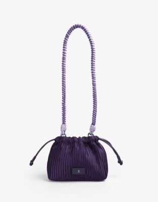 Ny pleated purse in purple