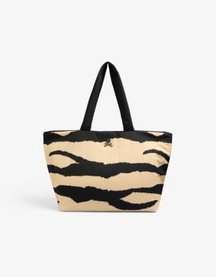 Ny printedzeb bag in animal print/black-Multi