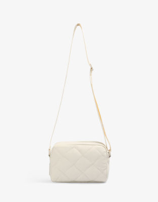 NY quilted fabric bag in ecru-Neutral