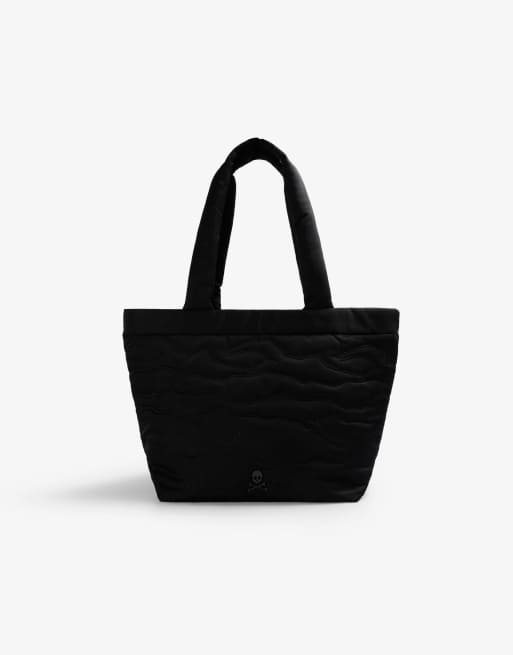 Scalpers – Ny – Verzierte Shopper-Tasche in Schwarz