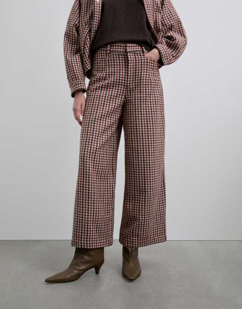 Scalpers - Oussy - Pantalon à carreaux - Bordeaux - view 1