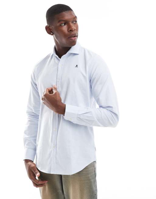 Scalpers - Oxford Peach F - Camicia celeste cielo