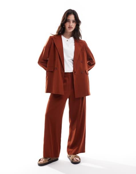 Scalpers pant in terracotta