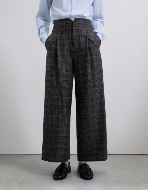 Scalpers - Pantalon à carreaux - Bleu