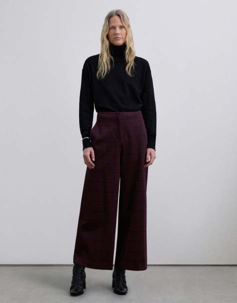 Scalpers - Pantaloni bordeaux a quadri - view 1