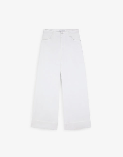 Scalpers - Pantaloni culotte in denim bianchi - view 1