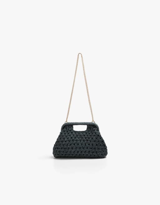 Scalpers - Par - Open gehaakte tas in marineblauw