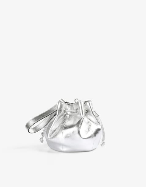 Scalpers - Party - Leren tas in zilver - view 1