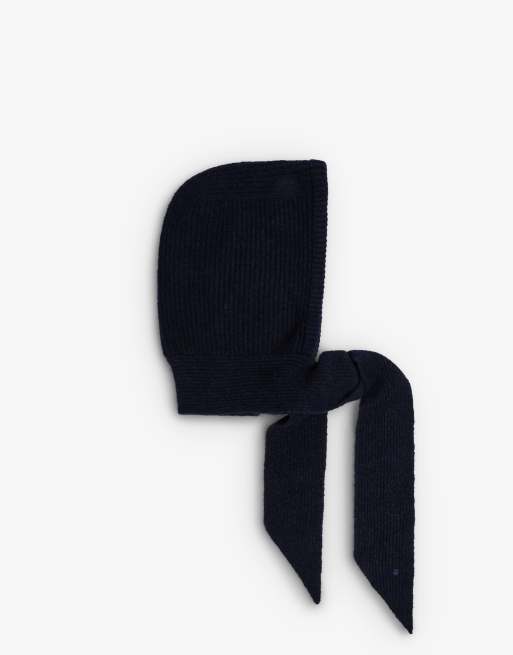 Scalpers - Passamontagna blu navy con fiocco