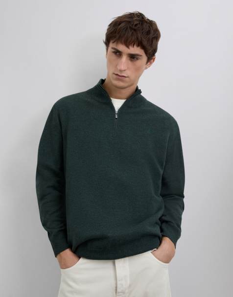 Scalpers – Peak – Strickpullover in Khaki - view 1