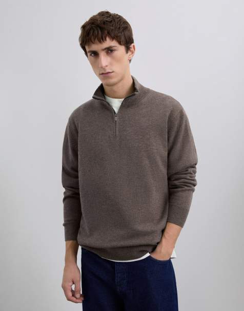 Scalpers – Peak – Strickpullover in Taupe - view 1