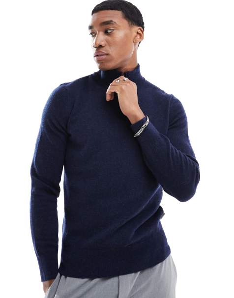 Scalpers Peak tricot jumper in navy - view 1