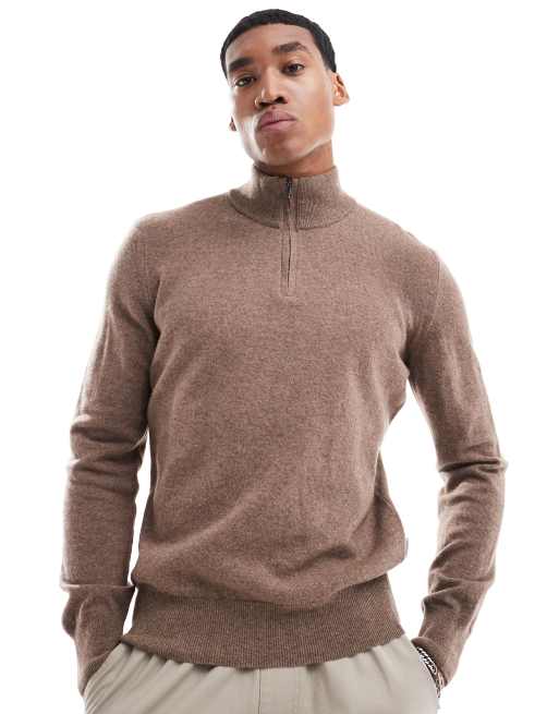 Scalpers Peak Tricot Sweater In Camel  