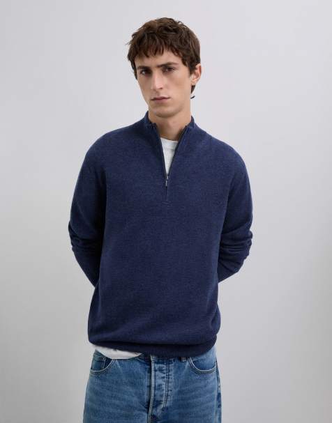 Scalpers - Peak - Tricot trui in marineblauw - view 1