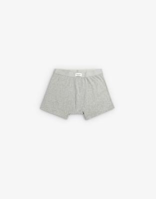 Scalpers plain boxer in grey melange