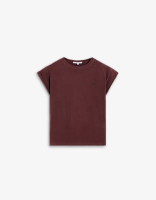 Scalpers - Plain Skull - T-Shirt in Burgunderrot