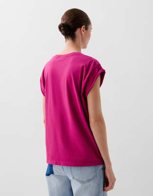 Scalpers Plain Skull Tee In Pink