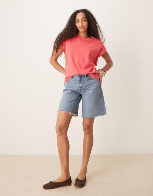 Scalpers Plain Skull Tee In Pink