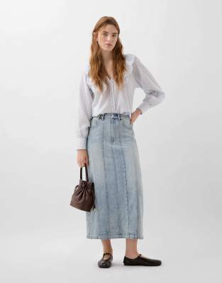Scalpers - Pocket Joy - Jeansrock in hellem Indigo-Lila