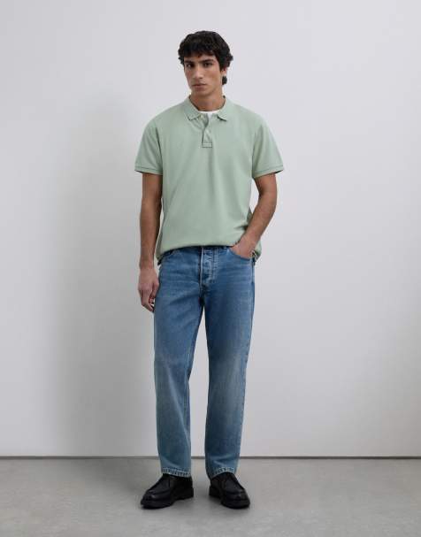 Scalpers - Polo basic color verde chiaro - view 1