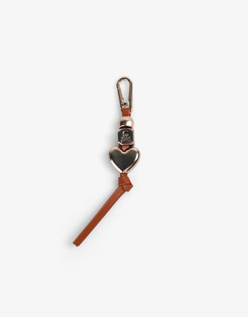 Scalpers - Porte-clés avec breloque cœur en métal - Camel