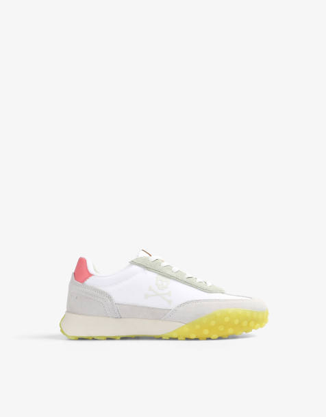 Scalpers prax sneakers in yellow - view 1