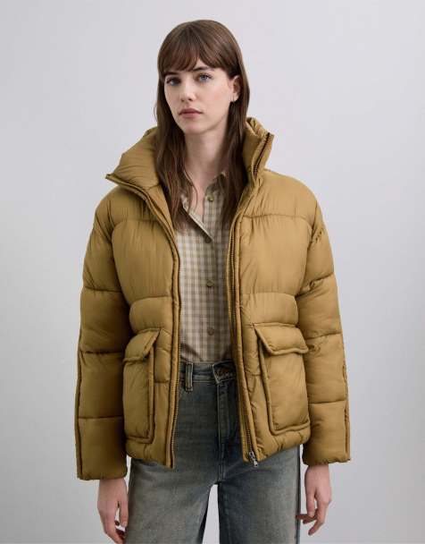 Scalpers – Pufferjacke in Senfgelb mit Taschen - view 1