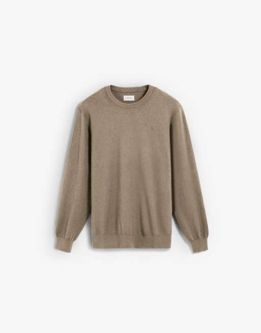 Scalpers - Pull en tricot classique à col rond - Taupe