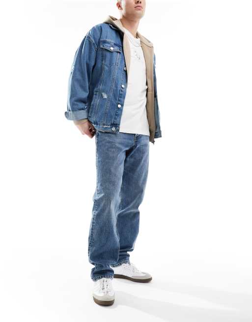 Scalpers - Regular-fit jeans in middenblauw