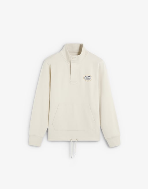 Scalpers - Residence - Pull à col montant - Crème