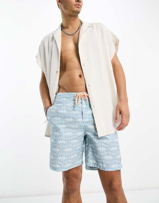 Scalpers – Retro-Badeshorts in Blau